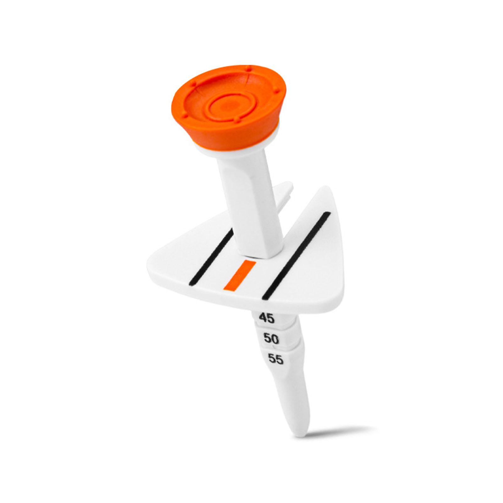 guyouzi® Golf Training Spike Golf Tee with Round Ball Holder Adjustable Golf Tee with Aiming Line 77mm Height 5 Levels Spike Holder Golf Training Aid and Accessories