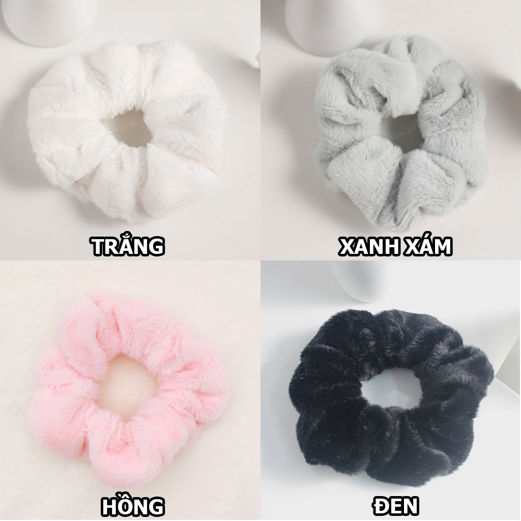 Cột tóc Scrunchies lông nhung siêu mềm CT101