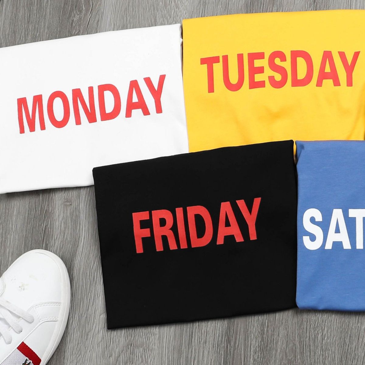 Áo thun cotton các thứ trong tuần cao cấp big sport - thứ hai monday