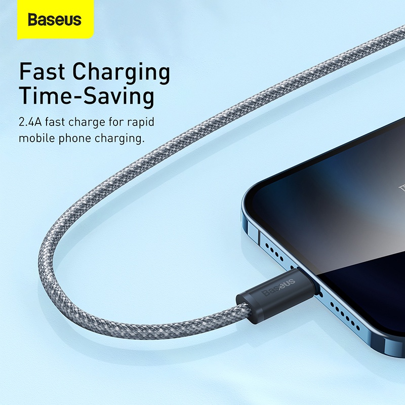 [ĐẦU USB => IPHONE] - Cáp sạc nhanh, siêu bền Baseus Dynamic Series Lightning dùng cho iPhone/ iPad