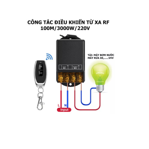 Công tắc điều khiển từ xa 3000W+1 remote