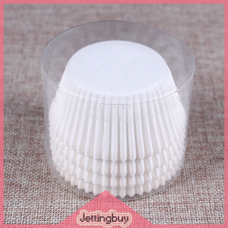 【Jettingbuy】 Flash Sale 100pcs white cupcake paper cases cupcake paper cups for bakeware cake tools