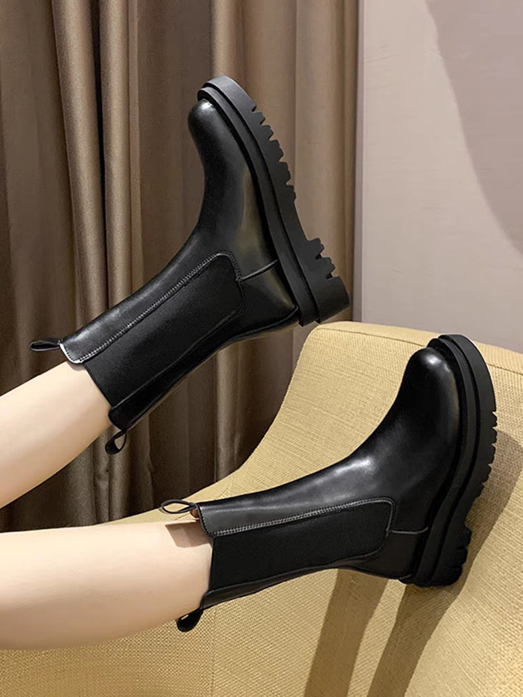 Giày Bốt Nữ Boot Nữ Cổ Cao Martin Đế Dày Da Mềm Ôm Chân BOOTNUMINA