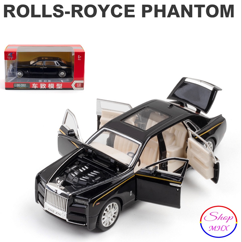 Unboxing 124 Rolls Royce Phantom By CHE ZHI DiecastAlloy Model CarScale  124 White EP68  YouTube