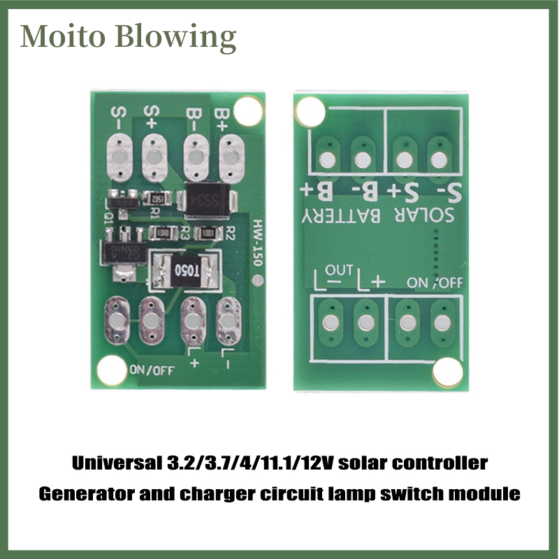Moito Automatic Solar Panel LED Lamp Control Switch Battery Charger Charging Controller Module