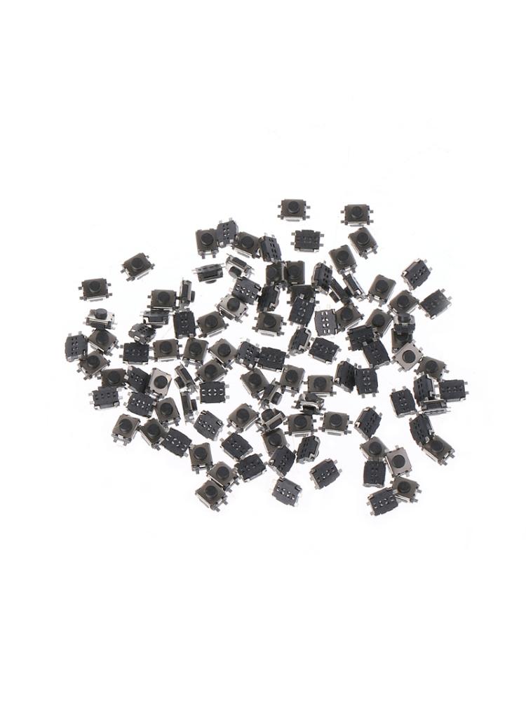 【New arrival 】 100 Pcs 3x4x2mm 4 Pin SMD Micro Momentary Push Button Tactile Switch