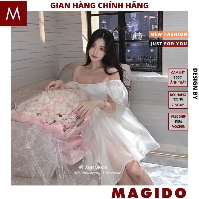 Đầm công chúa babydoll voan 2 lớp -váy công chúa tiểu thư bánh bèo dễ thương ,váy công chúa ,váy đầm dự tiệc cực xinh -MAGIDO