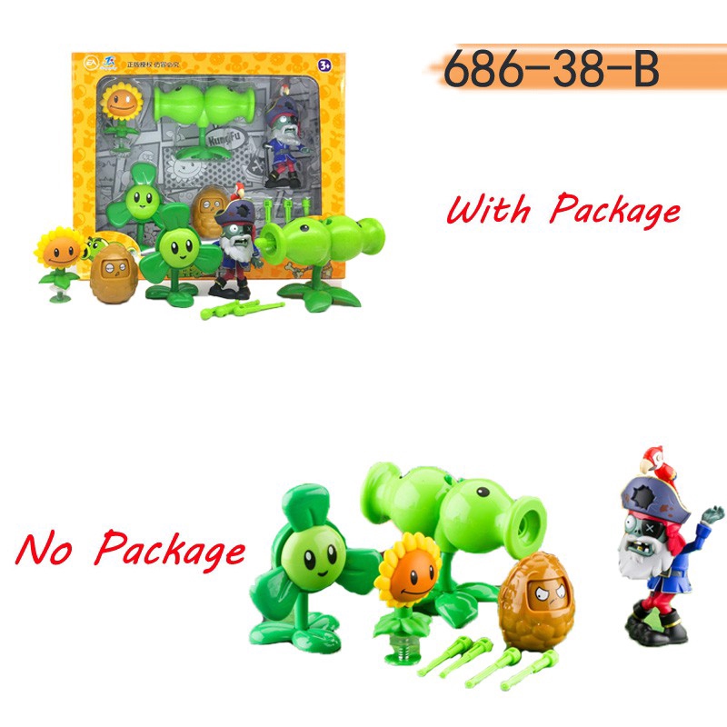 利Set đồ chơi mô hình đậu bảo vệ Plants Vs. Zombies 2 cho bé