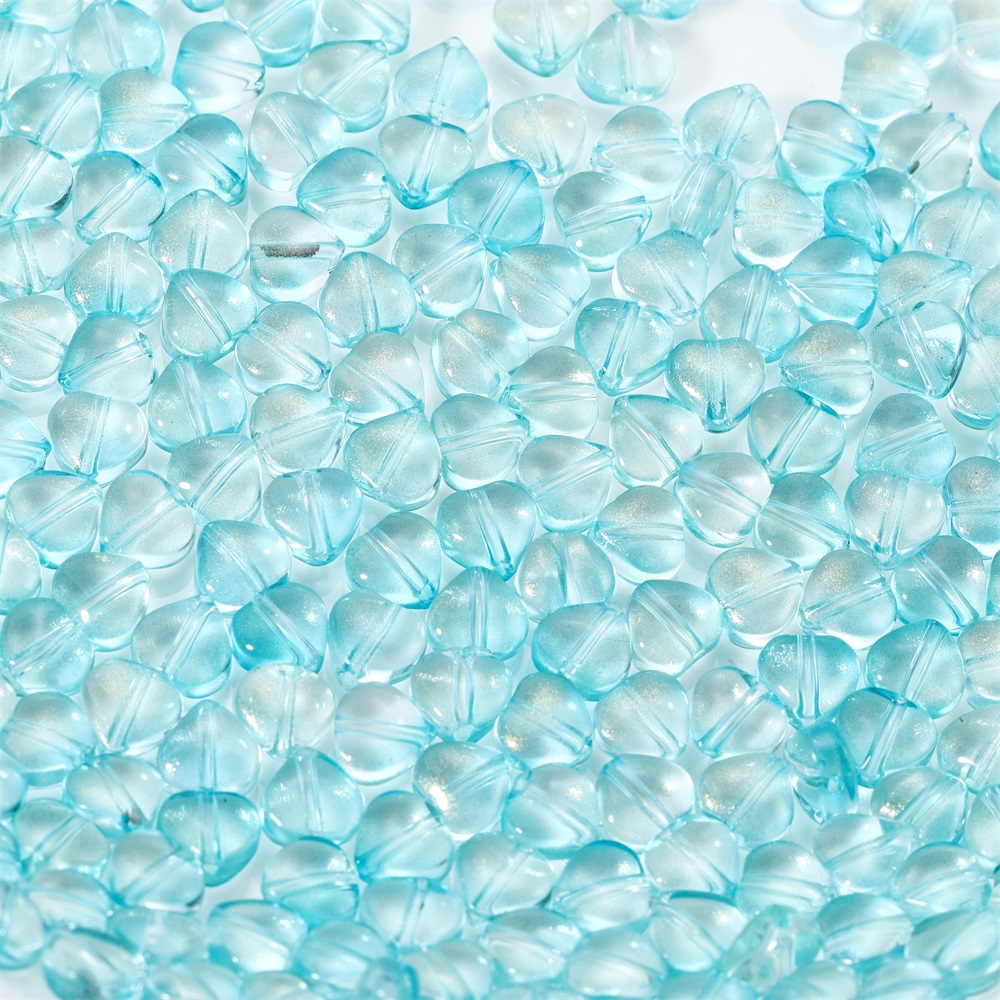 St.kunkka 20-50pcs/bag Mixcolour Heart  Glass Bead Seed Beads Loose Beads Bracelet For DIY Jewelry Making Finding Accessories