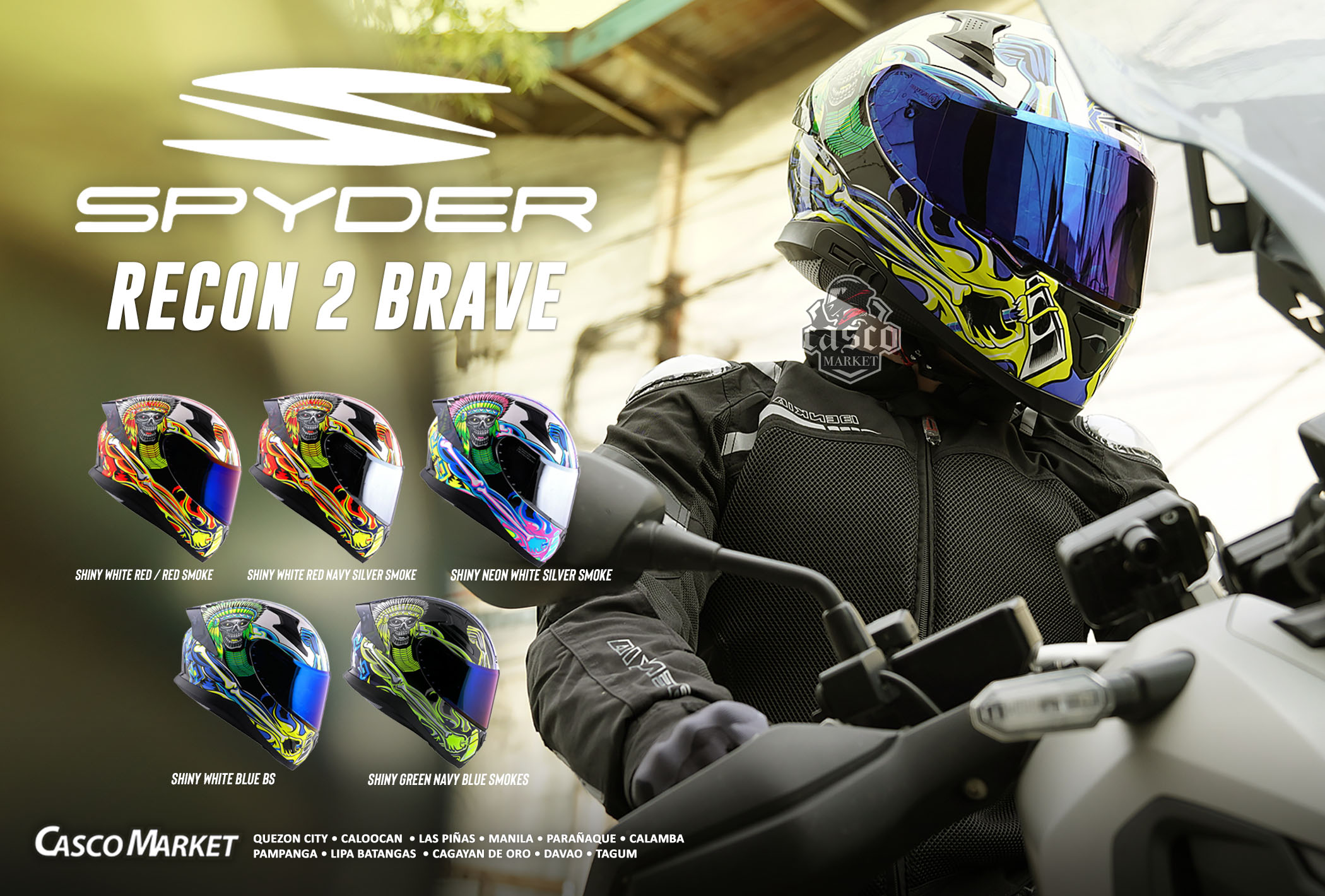 Spyder Recon 2 GD Brave Full Face Dual 