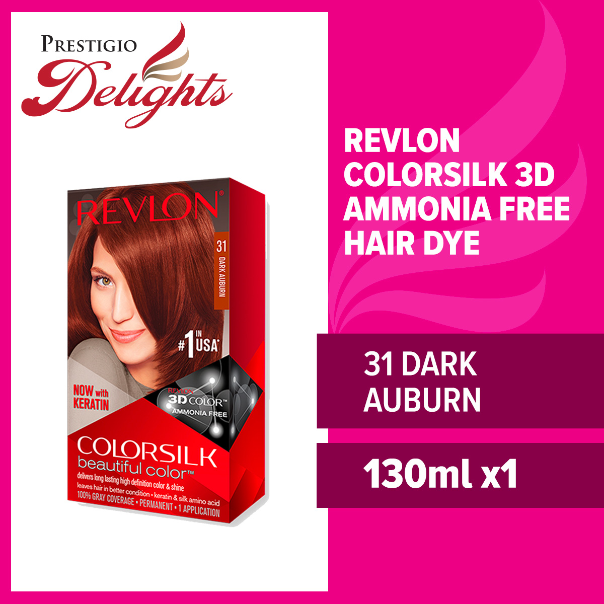 Revlon Colorsilk 3D Hair Color Ammonia Free Hair Dye 130ml | Lazada  Singapore