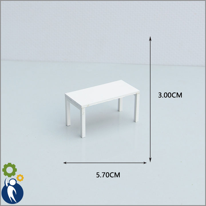 Bàn chữ nhật mẫu 380, mô hình mini trang trí