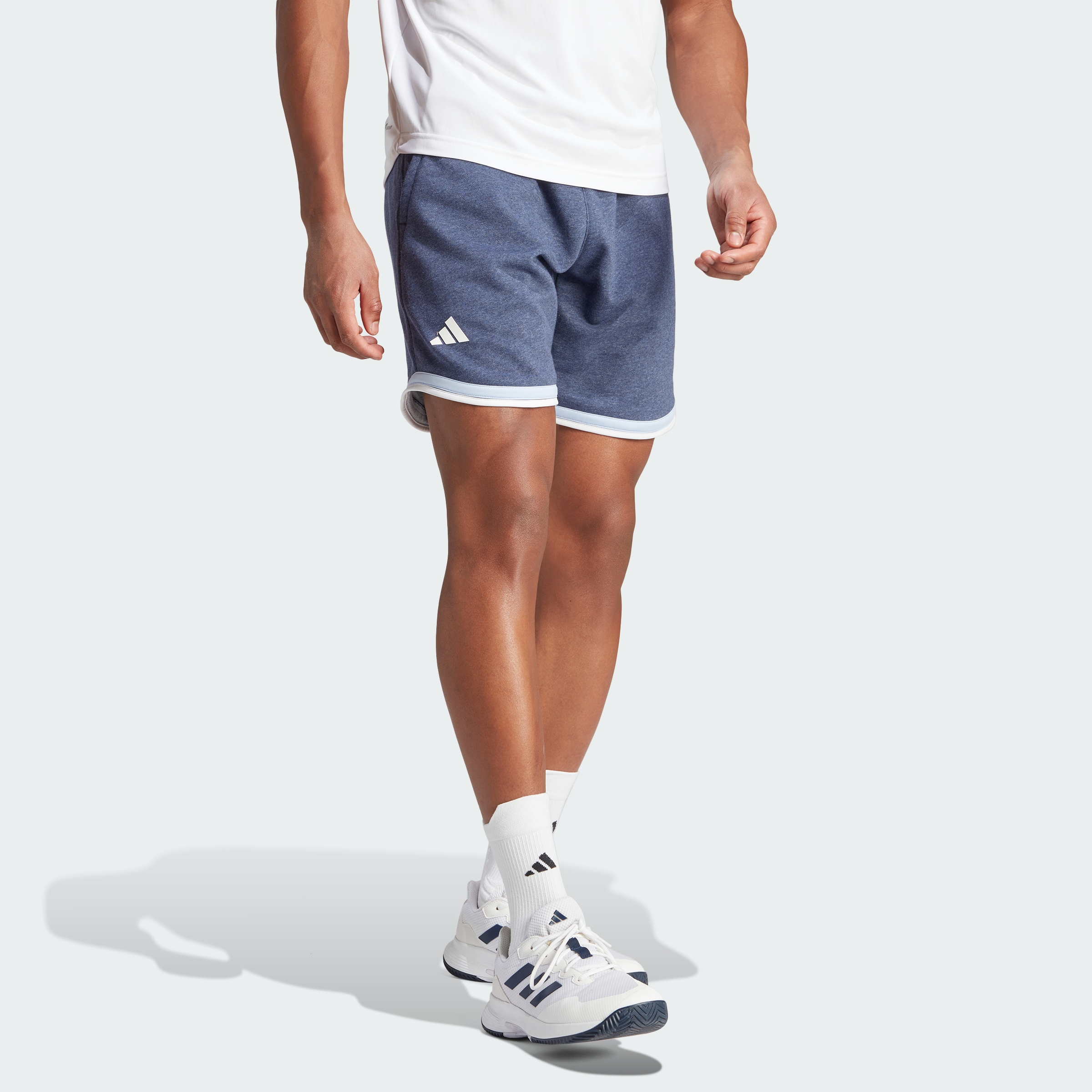 Adidas Quần vợt Quần Short Premium Vải Thun Da Cá Classic Clubhouse Nam Màu xanh da trời IJ4858