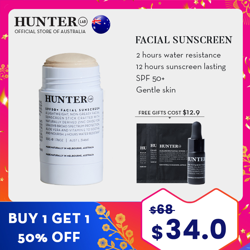 hunter lab spf 50 facial sunscreen