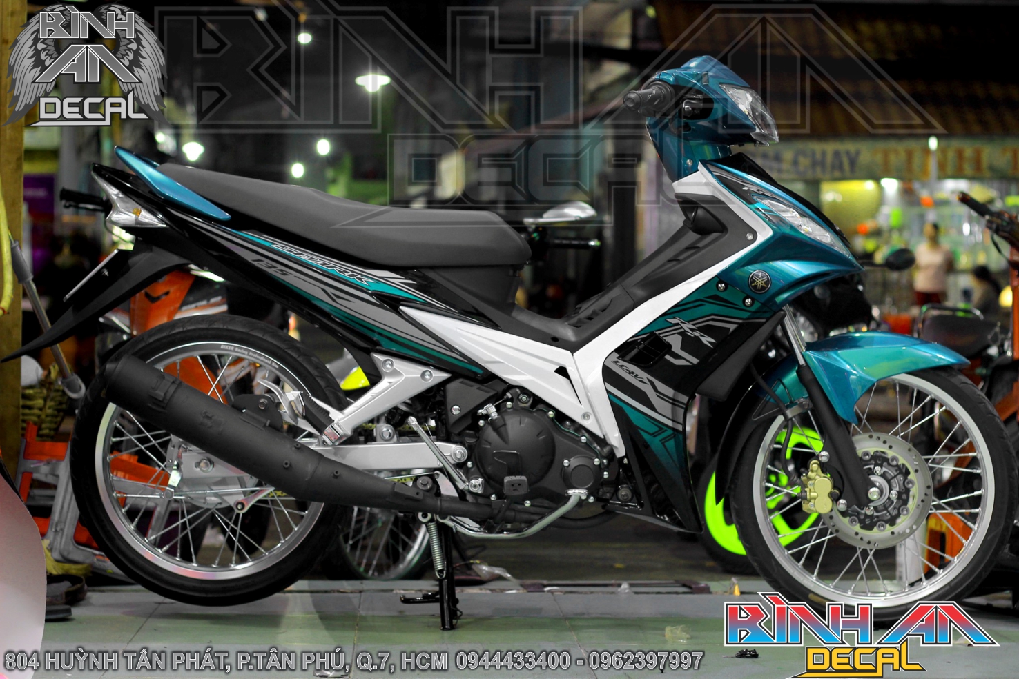 Tem Rời EXCITER 2010 - Đen Xanh Lục Bảo