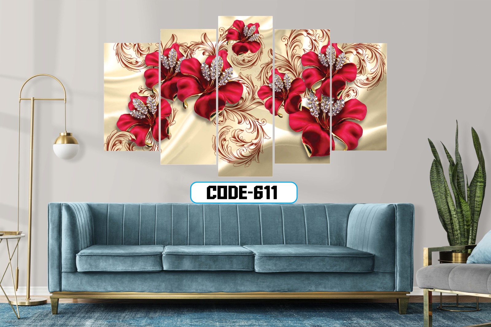 5Pcs In 1 Set Wall Canvas printing | Daraz.com.bd