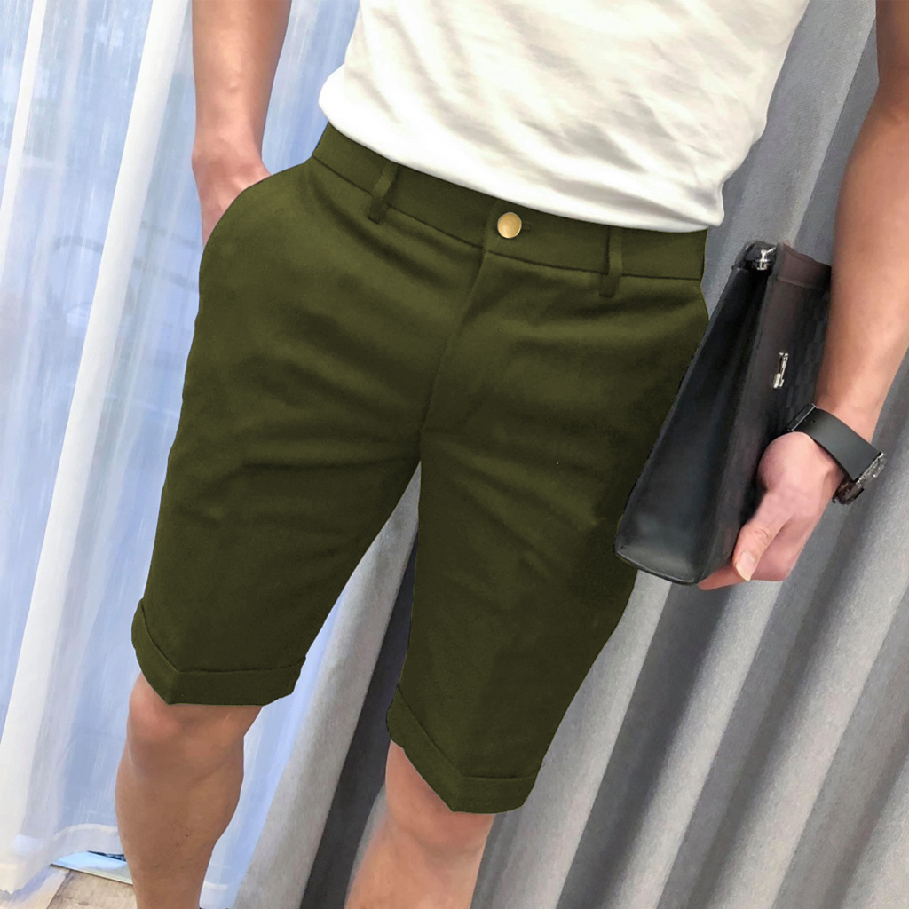 Quần short nam quần ngố kaki nam chất liệu dày dặn mềm mịn mát mẻ thoải mát cho người mặc