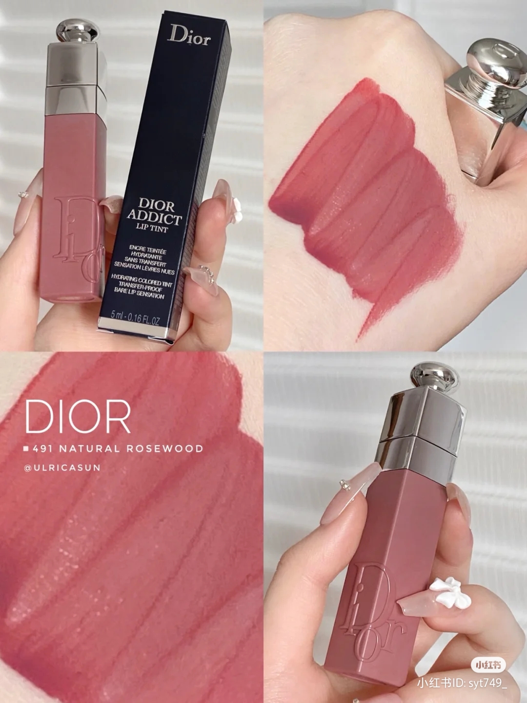 Dior Natural Rosewood Addict Lip Tattoo  Review  Blushy Darling