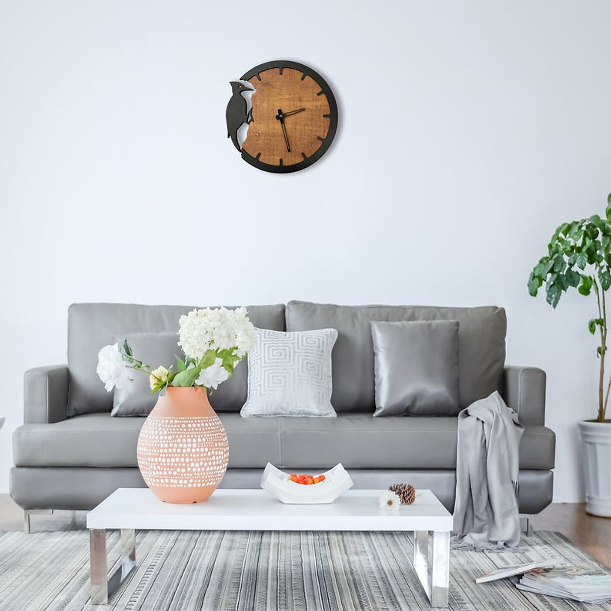 Đồng hồ treo tường trang trí 20x20 cm