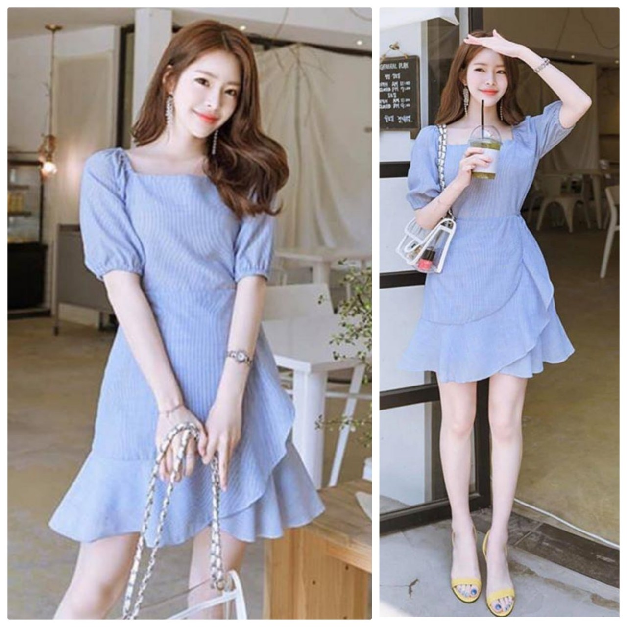 ĐẦM XẾP LY TAY LOE DUYÊN DÁNG BEYEU1688 - BY3222