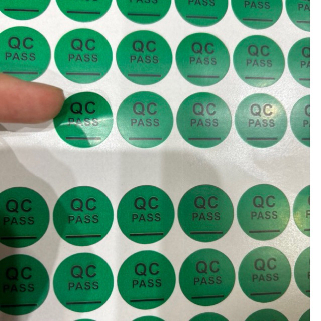 tem nhãn dán decal giấy tem pass kt 2cm 70 tem/tờ