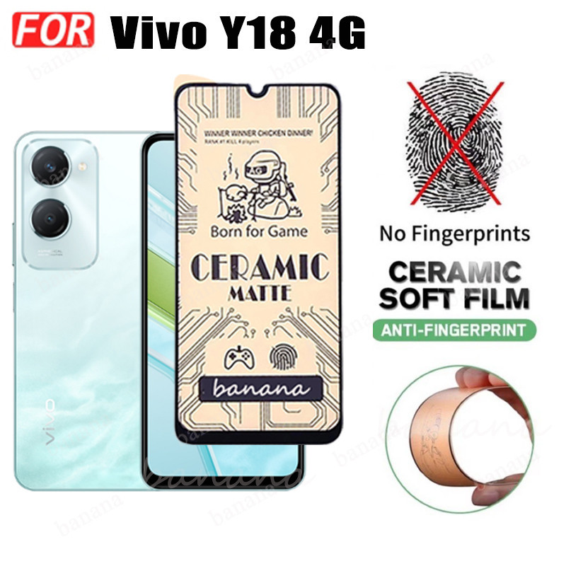Vivo Y18 4G Tempered Glass Film for Vivo Y18E Y03 Y28 Y38 2 in 1 Camera Lens Glass Full Cover Screen Protector.
