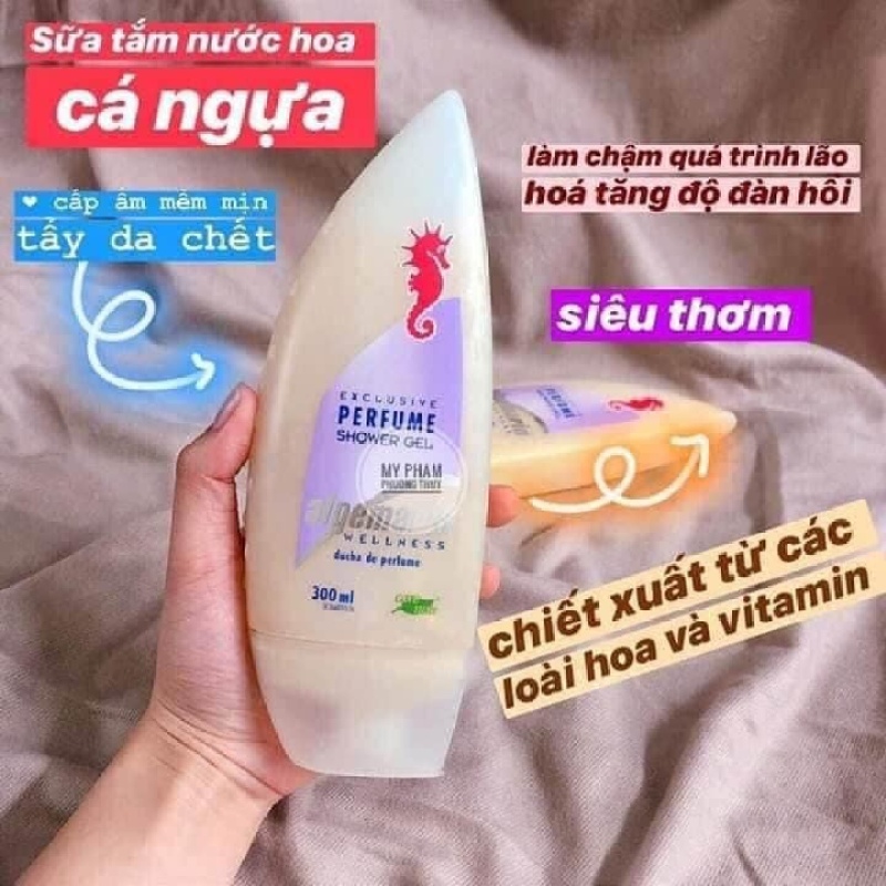 Sữa Tắm Cá Ngựa Algemarin Perfume Shower Gel 300ml của Đức