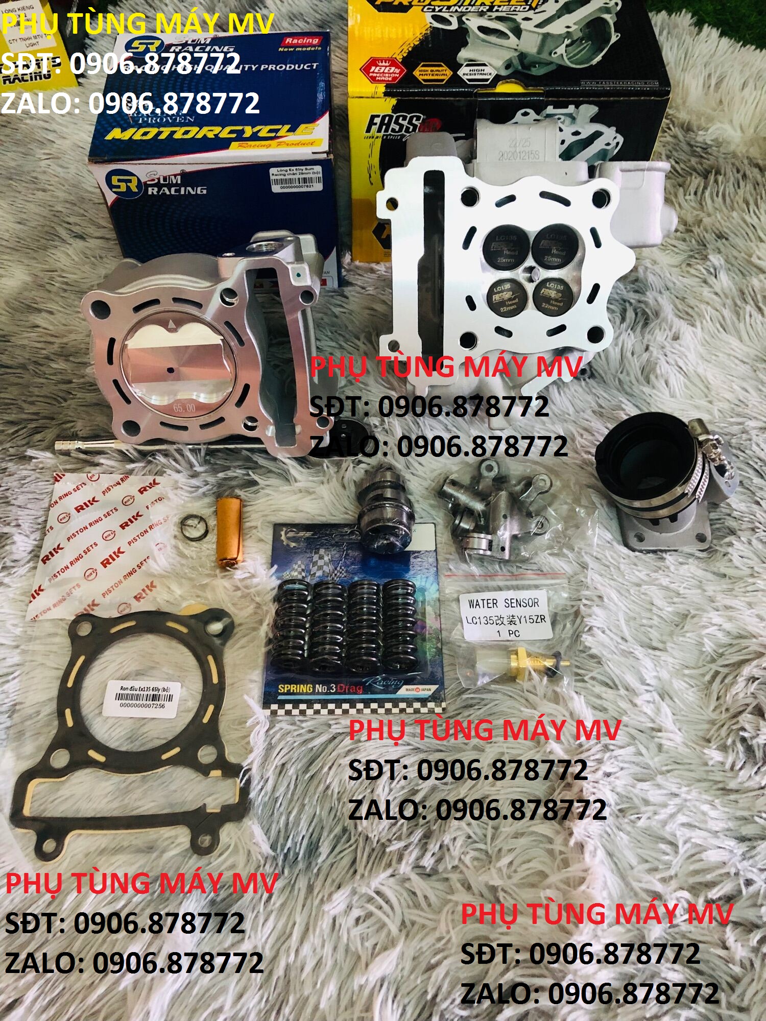 Combo đầu lòng 65zz dành cho xe ex135/150. mã 12.