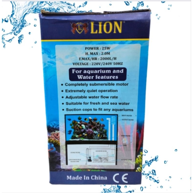 LION L 2600 Pompa kolam aquarium hidroponik