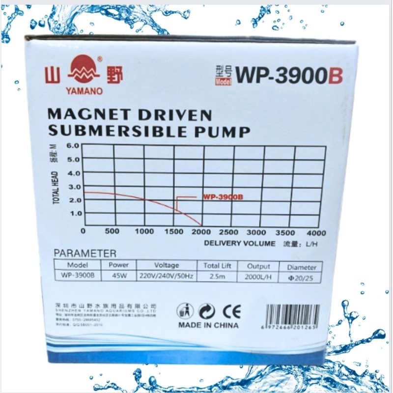 Pompa Kolam Hidroponik YAMANO WP 3900B