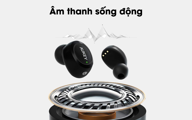 Tai nghe Bluetooth True Wireless Aukey EP-T16S Đen FullBox