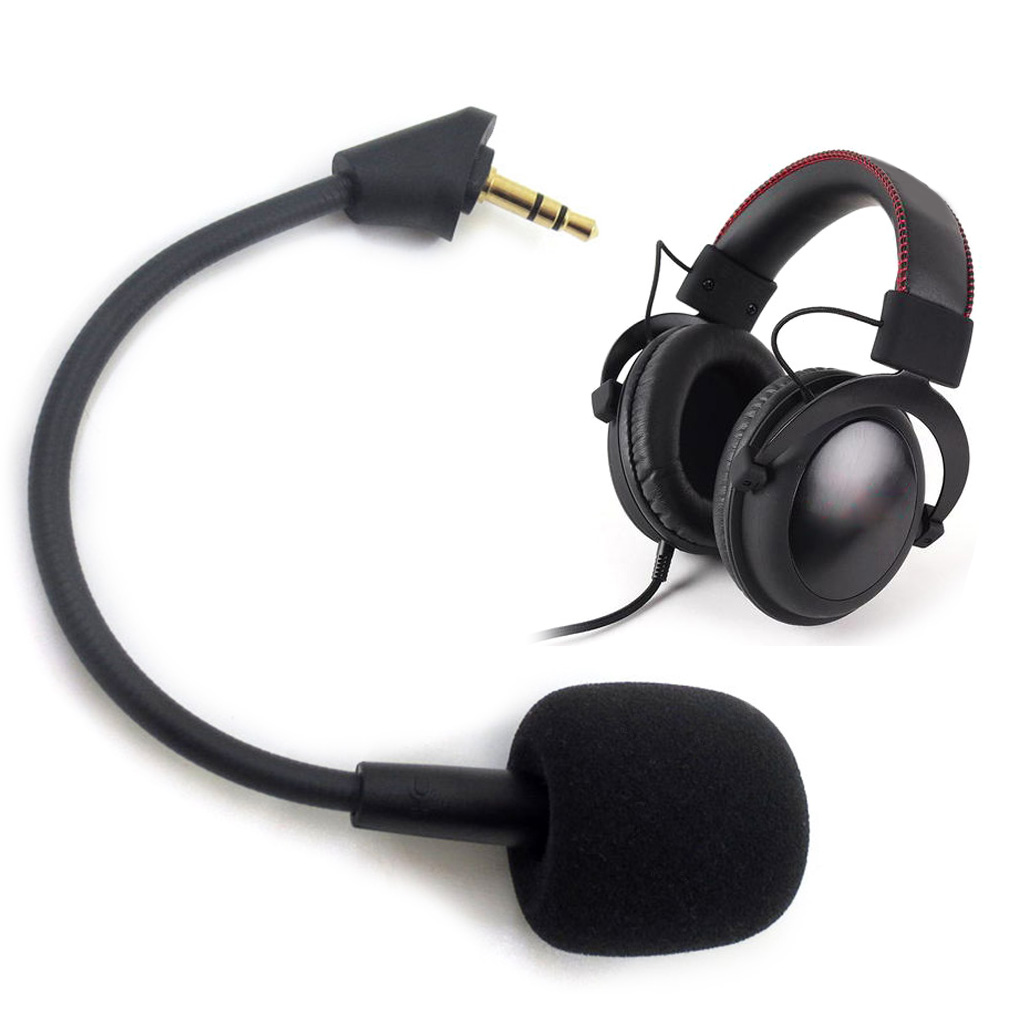 Thay thế mic cho Hyper x đám mây cho ALPHA/Hyper x đám mây cho Alpha S Tai nghe chơi game 3.5mm Micro tháo rời