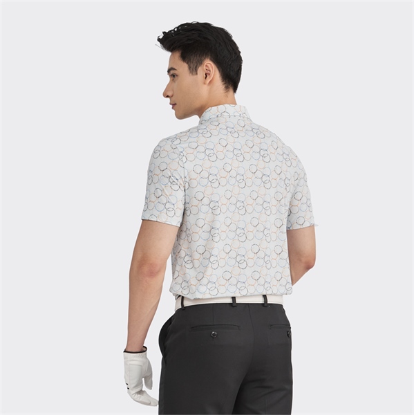 Áo polo golf Aristino APSG19S2 màu trắng