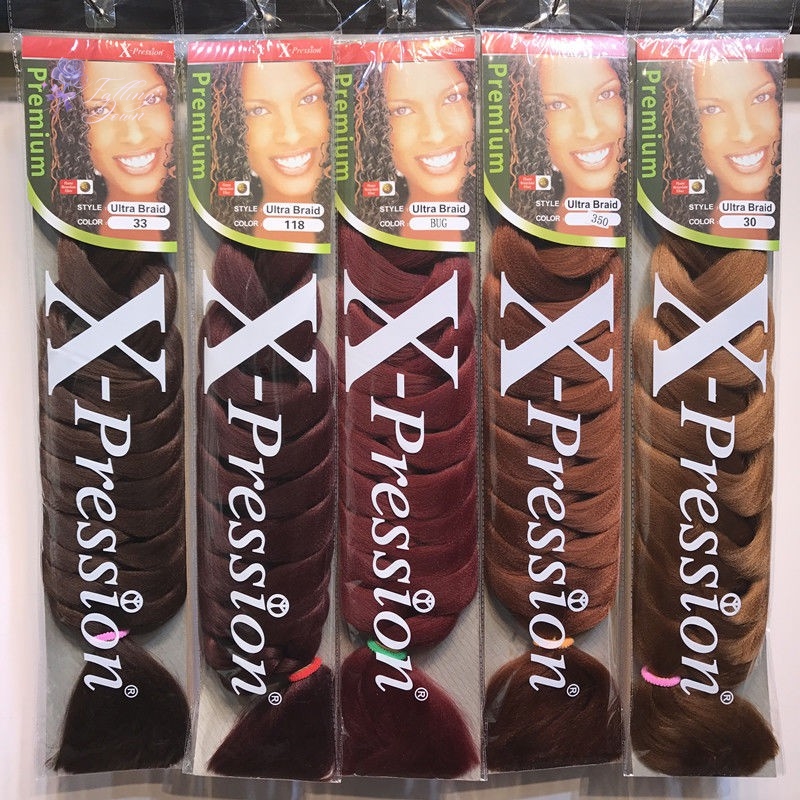Falling Down 82Inch 165g Xpression Braids Hair Extension Expression Twist Jumbo Braid Long Pre Stretched Crochet Braiding Hair for Women