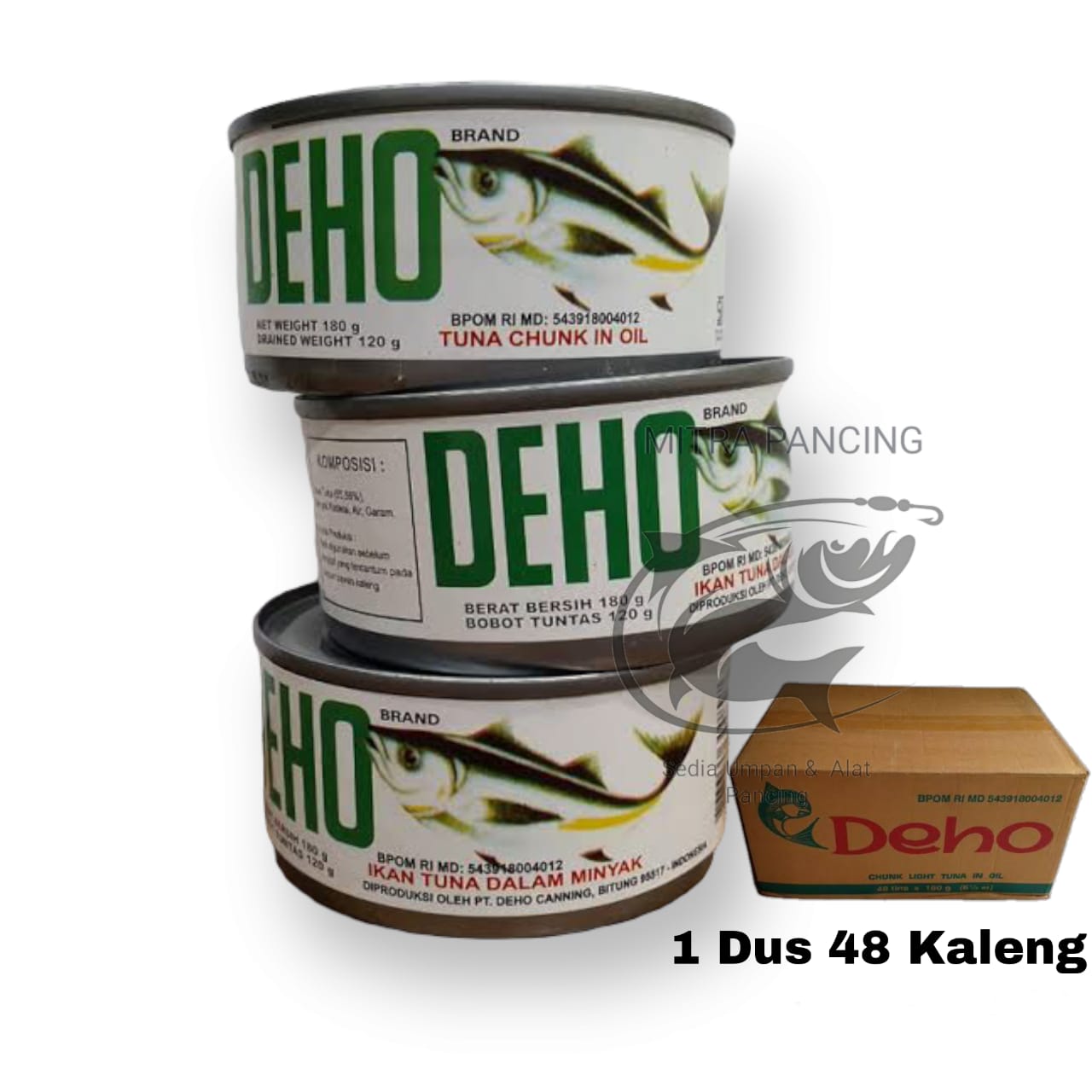 Deho Tuna in Oil Umpan Ikan Deho Kemasan Kaleng Per Dus Lazada