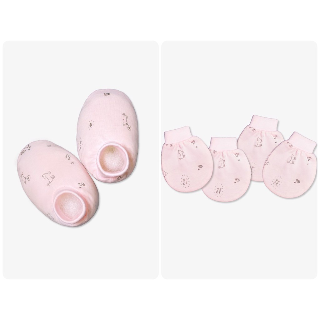 [MIO MỎNG] Bao tay bao chân bo MIOMIO ( bao tay : 2 đôi, bao chân : 1)
