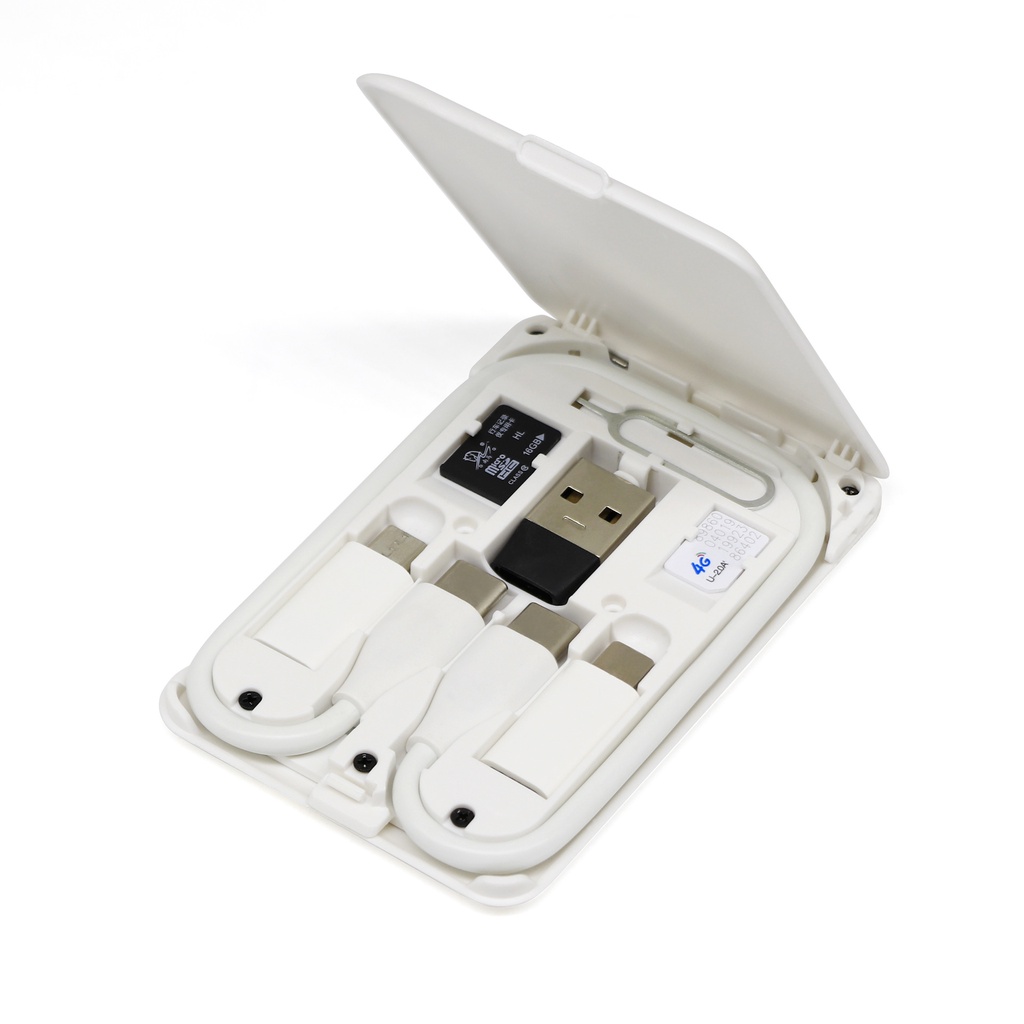 4 trong 1 USB C để USB C Cáp PD 60W dữ liệu sạc nhanh dây cho Iphone Xiaomi Loại C Micro Cáp với chủ lưu trữ hộp
