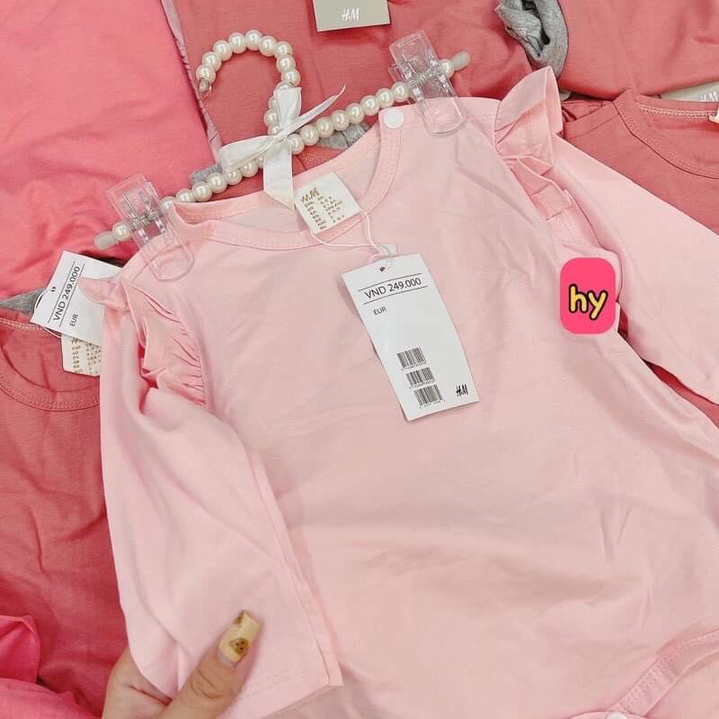 [THANH LÝ] BODYSUIT DÀI TAY BÉ GÁI SIÊU XINH [H&M] [NEW 100%]