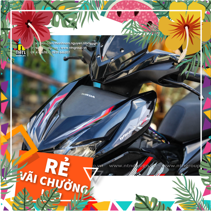 Tem rời Winner V2 - Mẫu xám đỏ đen