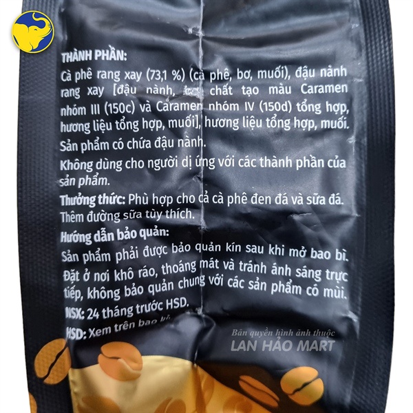 CÀ PHÊ RANG XAY PHA PHIN - PHỐ 450G (GÓI)