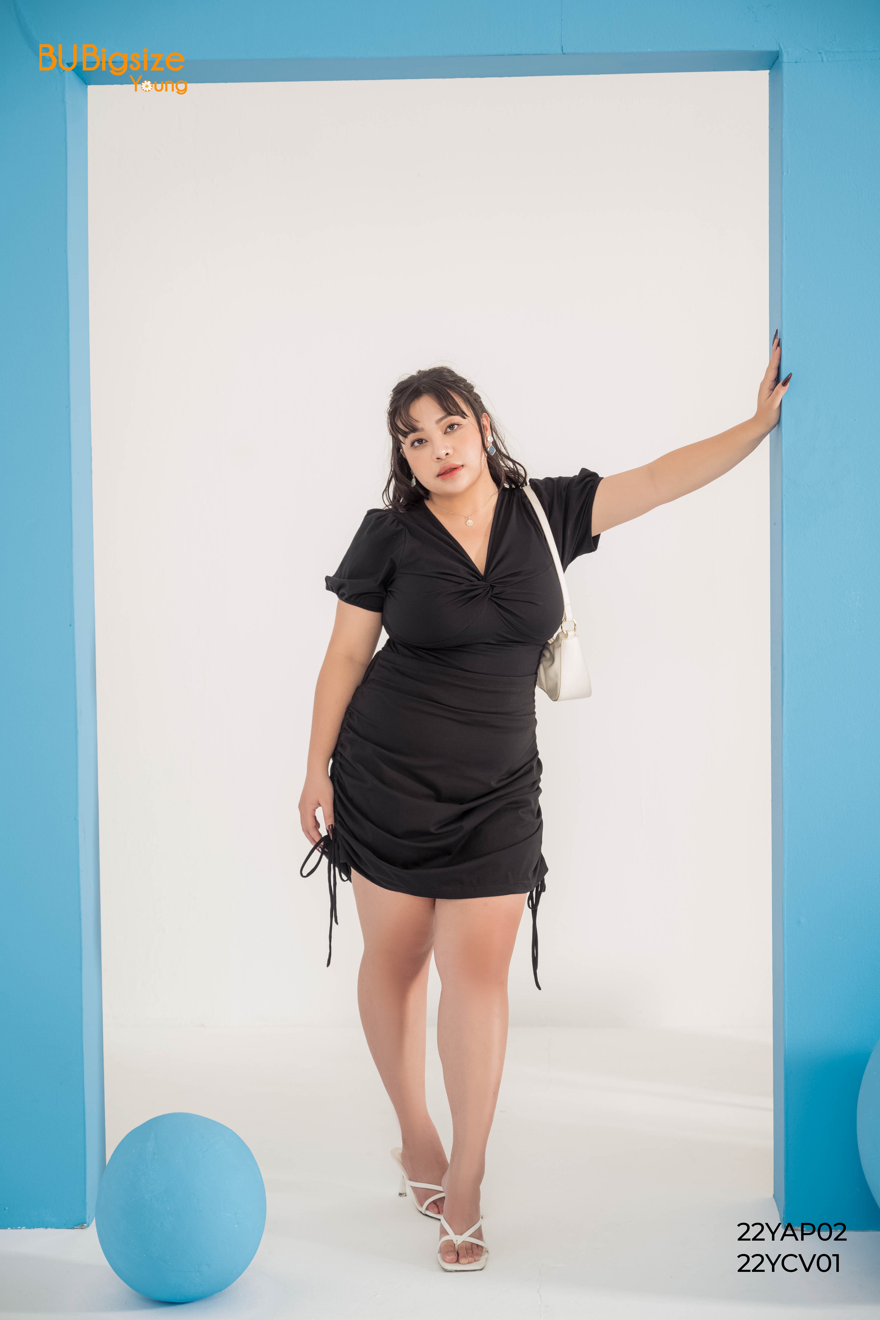 Chân váy thun rút nhún sườn BIGSIZE (55kg đến 95kg) - 22YCV01 - [BU Bigsize Young]