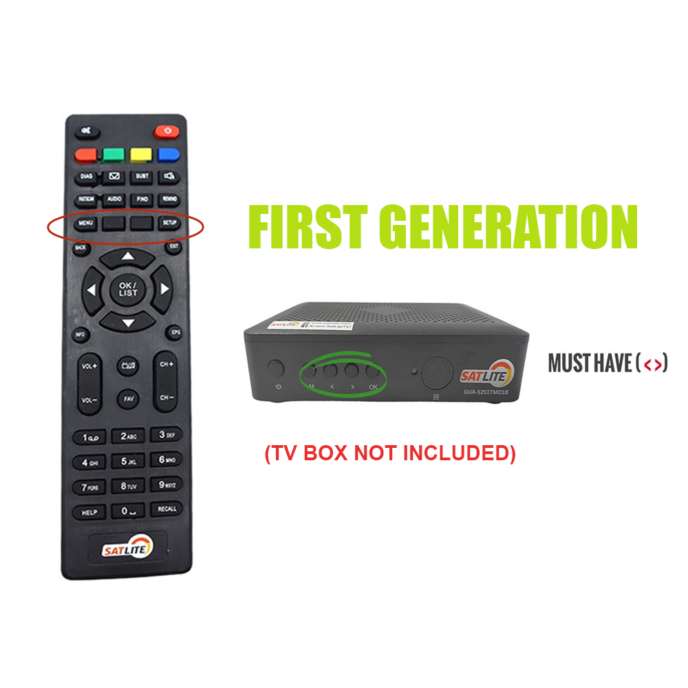 OSQ Replacement Cignal Remote Control for Cignal Satlite TV box First