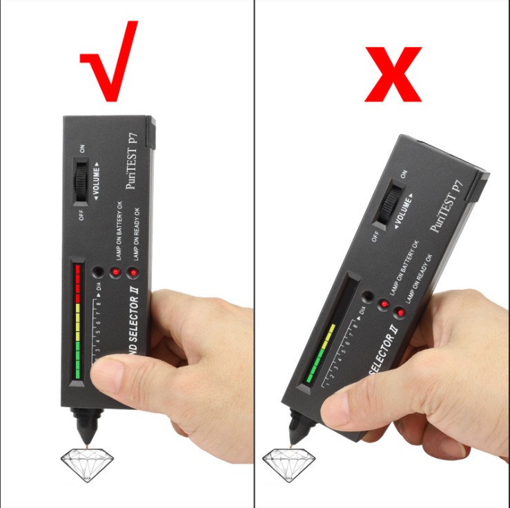 Xingchengec Kim Cương Di động Tester Selector chiếu sáng trang sức đá quý công cụ kiểm tra Kit
