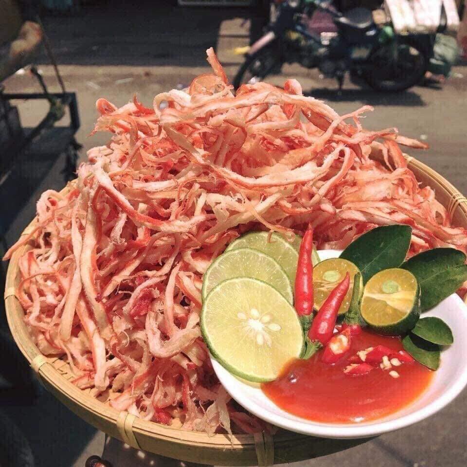 Khô Mực Sợi Hấp Dừa 250g Siêu Ngon