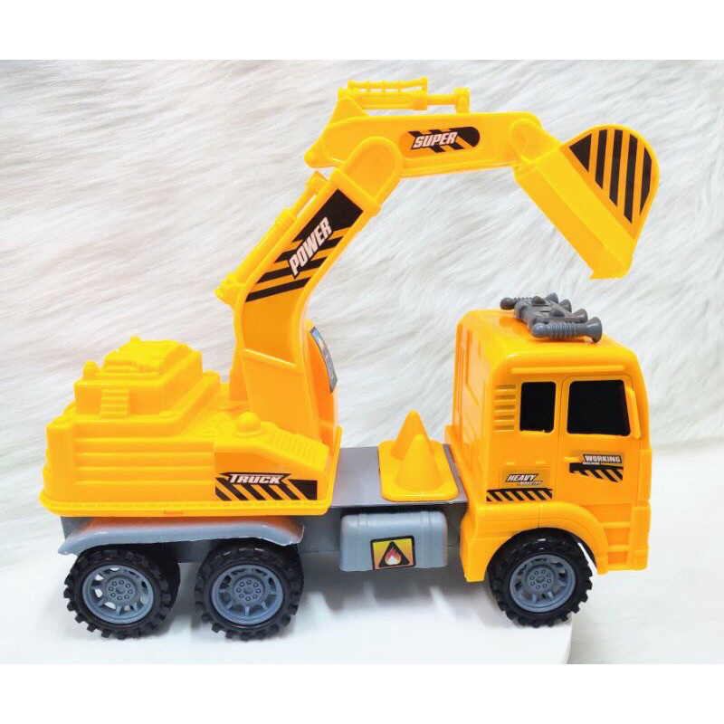 đồ chơi trẻ em xe cẩu, máy xúc