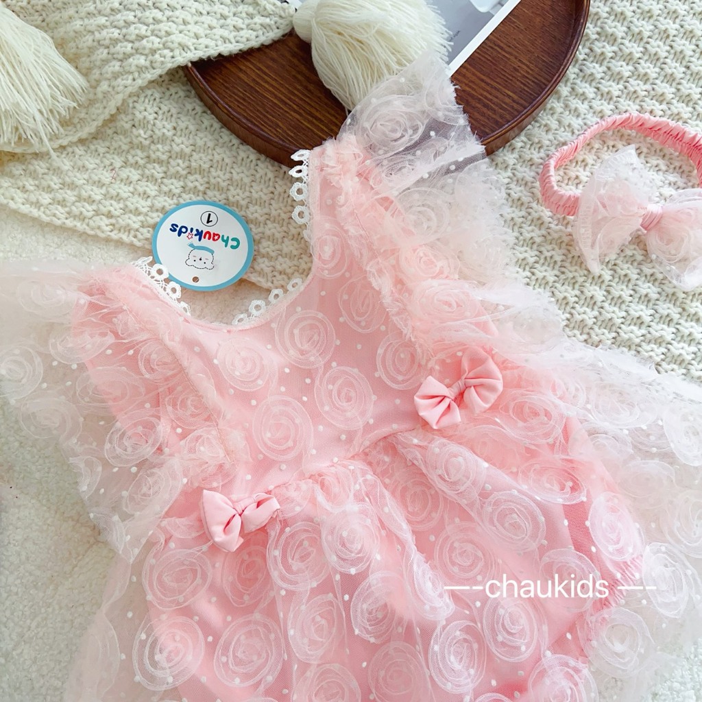 BODY KÈM TU BAN HOA REN NỔI (ROSE)