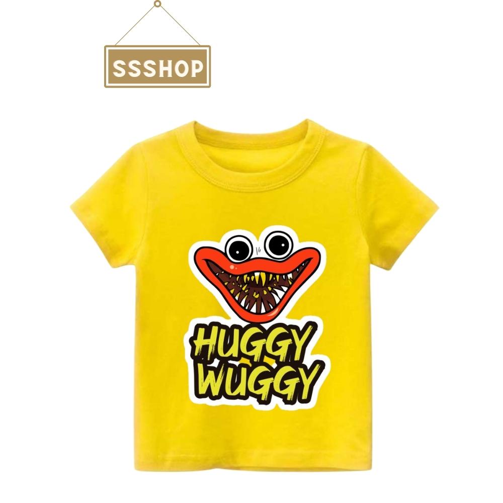 Áo thun bé trai in hình Game Huggy Wuggy, Chất liệu vải cotton mềm mịn thấm hút mồ hôi, Hình in sắc nét SSSHOP 06