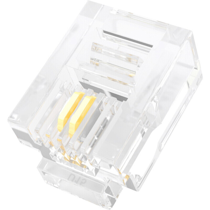 Đầu bấm cáp điện thoại RJ11 connector 6P2C modular plug