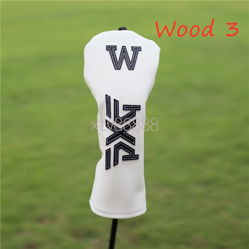 Branded New Golf Club Driver Fairway Woods Hybrid UT Headcover Letter Number Printed For Golf Club Head Cover Sports Golf Club Accessories Equipment