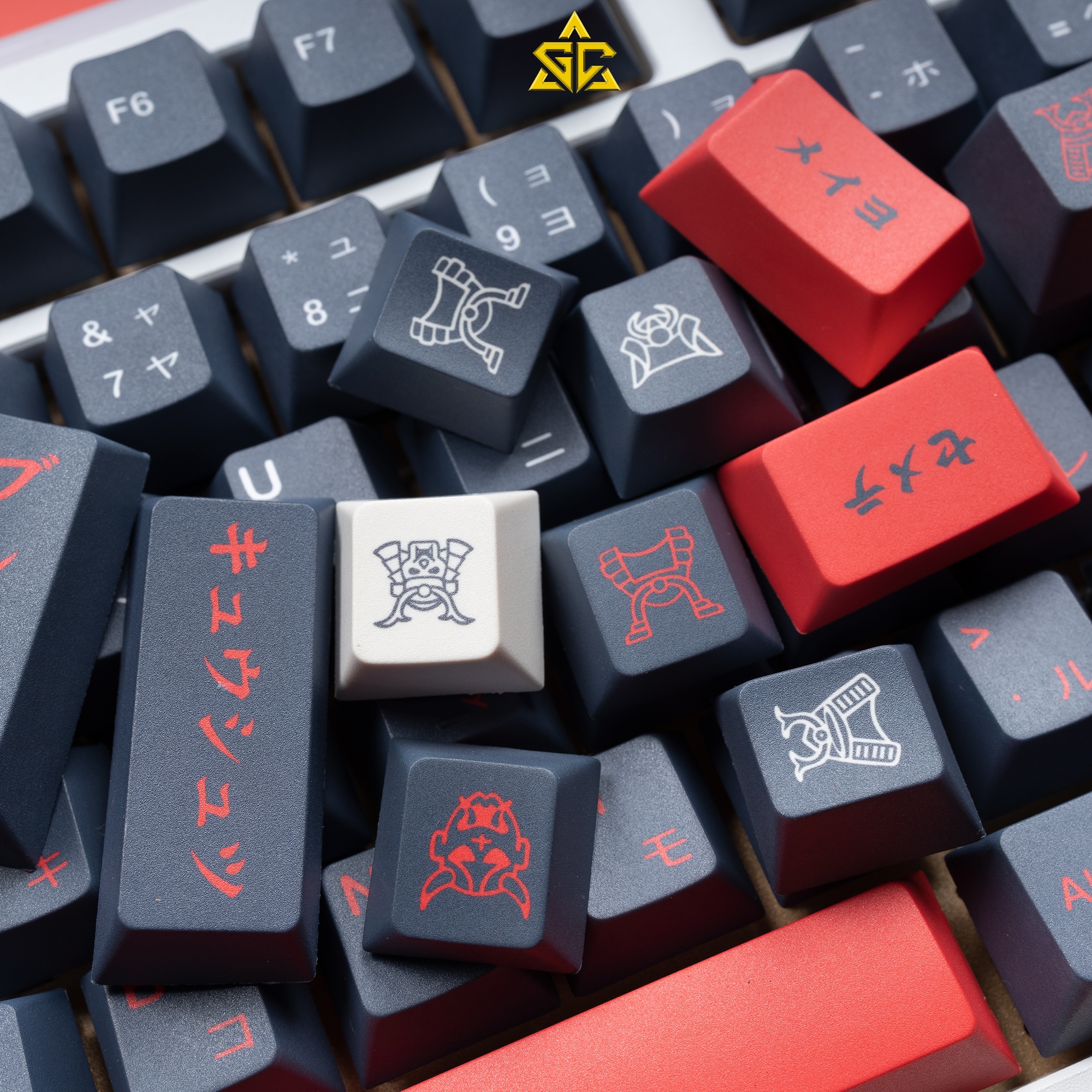 Keycap GMK BUSHIDO Clone 135 nút bàn phím cơ Thick PBT CHERRY Profile